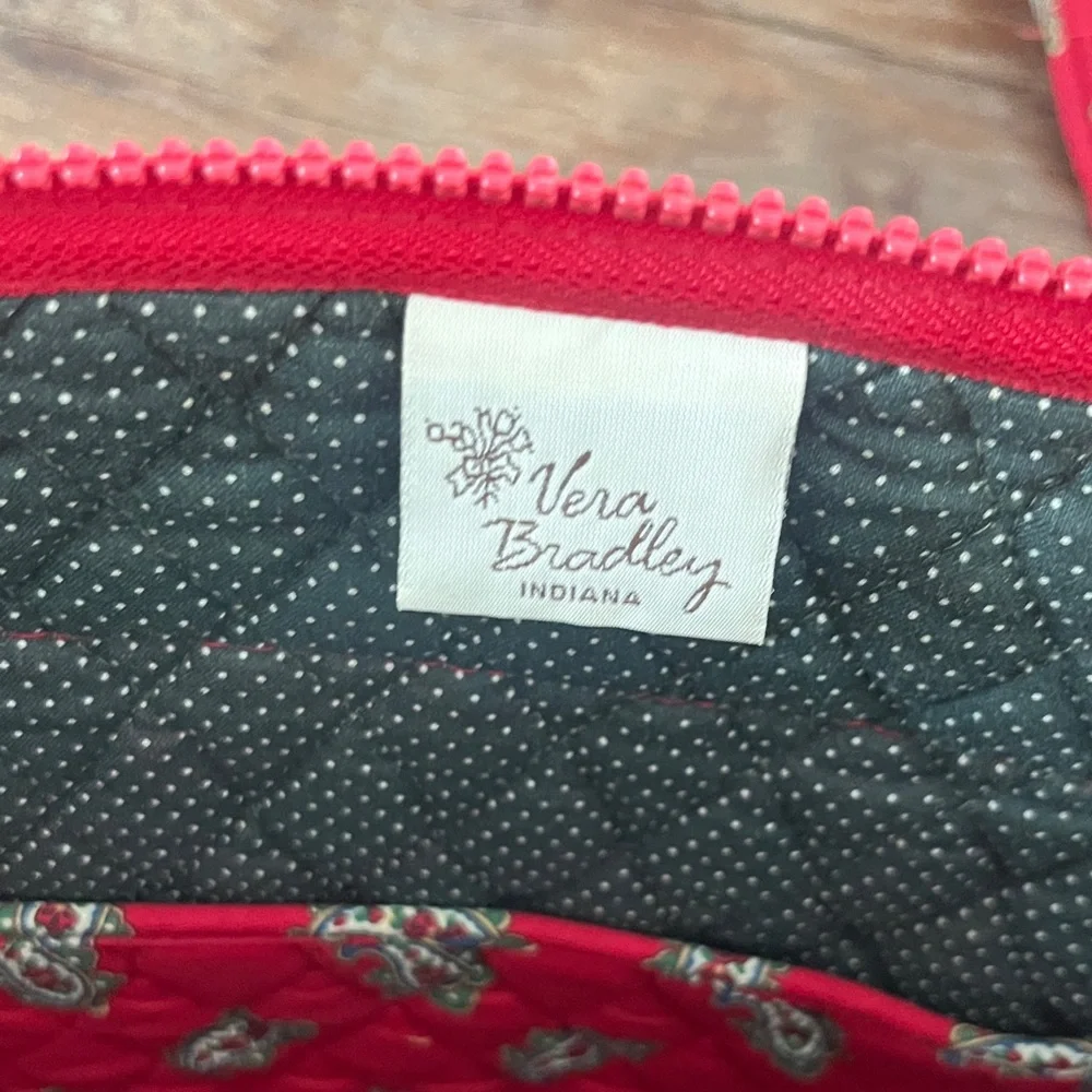 Vera Bradley Red Paisley Quilted Tote - Picture 2 of 4